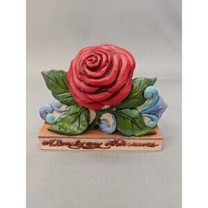 Jim Shore #4040536 Heartwood Creek 2014 "Love Story" A Rose